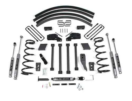 BDS Suspension - BDS212H | BDS Suspension 4.5 Inch Lift Kit For Ram 2500 / 3500 4WD | Rear Block Kit With Factory Overload | NX2 Nitro Series Shocks
