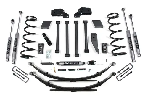 BDS Suspension - BDS215H | BDS Suspension 4.5 Inch Lift Kit For Ram 2500 / 3500 4WD | Rear Leaf Springs | NX2 Nitro Series Shocks