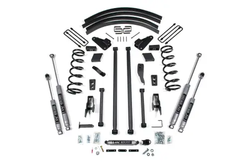 BDS Suspension - BDS214H | BDS Suspension 4.5 Inch Lift Kit With Long Arm Conversion For Ram 2500 / 3500 4WD | Rear Block Kit With Factory Overload | NX2 Nitro Series Shocks
