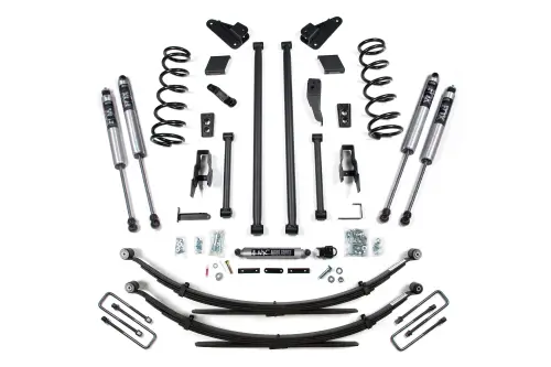BDS Suspension - BDS216FS | BDS Suspension 4.5 Inch Lift Kit With Long Arm Conversion For Ram 2500 / 3500 4WD | Rear Leaf Springs | Fox 2.0 Performance Series Shocks