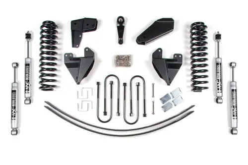 BDS Suspension - BDS503H | BDS Suspension 4 Inch Lift Kit For Ford F-100 / F-150 4WD | Rear Dual Add-A-Leaf Kit | NX2 Nitro Series Shocks