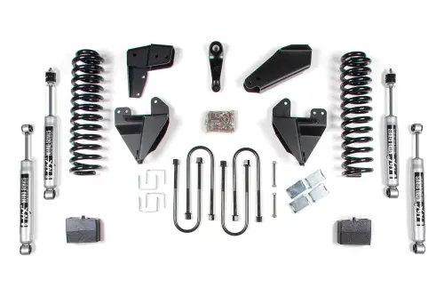 BDS Suspension - BDS507H | BDS Suspension 6 Inch Lift Kit For Ford F-100 / F-150 4WD | Rear 4 Inch Block Kit | NX2 Nitro Series Shocks