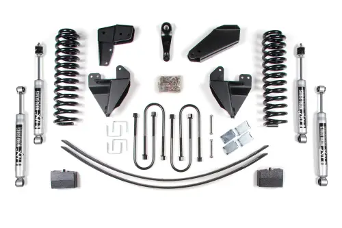 BDS Suspension - BDS509H | BDS Suspension 6 Inch Lift Kit For Ford F-100 / F-150 4WD | Rear 4 Inch Block Kit With Add-A-Leaf | NX2 Nitro Series Shocks