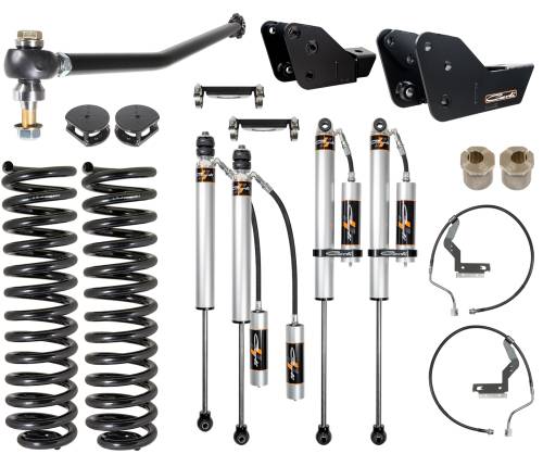 Carli Suspension - CS-FLVL-BC-CS-23-GAS | Carli Suspension 3.0" Lift Backcountry Leveling System With Carli Spec 2.0 Remote Reservoir Shocks For Ford F-250/F-350 Super Duty | Gas