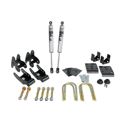 Ridetech - 12299551 | Ridetech Rear 5.5 Inch Lowering Kit With Shocks For Ford F-150 2WD/4WD | Adventure Series Shocks