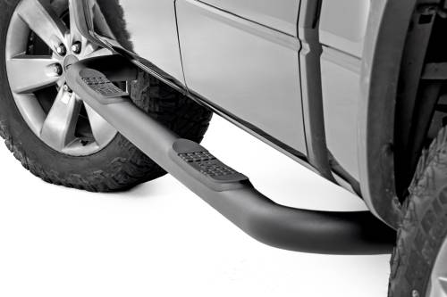 Rough Country - 43006 | Rough Country Nerf Steps, 3 Inch Tube, For Crew Cab Ford F-150 2WD/4WD