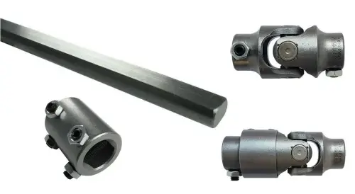 Ridetech - 11009536 | Ridetech Steering Column U-Joint Kit For GM F-Body | 1″ DD to 3/4″-36 Spline