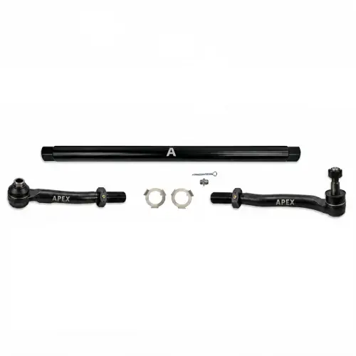 Apex Chassis - KIT362-BLK | Apex Chassis ProLock Tie Rod Kit For Ford F-450/F-550 Super Duty 4WD | 7075-T6 Anodized Black Aluminum