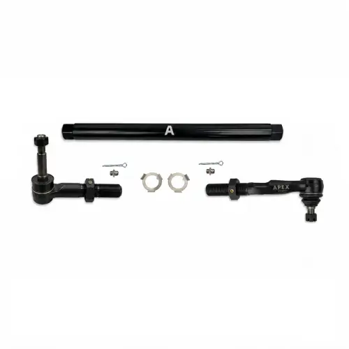 Apex Chassis - KIT361-BLK | Apex Chassis ProLock Drag Link Kit For Ford F-450/F-550 Super Duty 4WD | 7075-T6 Anodized Black Aluminum