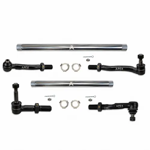 Apex Chassis - KIT360-POL | Apex Chassis ProLock Steering Kit For Ford F-450/F-550 Super Duty 4WD | 7075-T6 Polished Aluminum