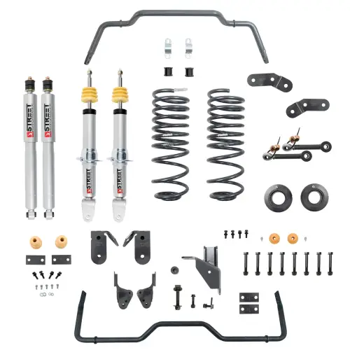 Belltech - 353001SPS | Belltech Lowering Kit With Adjustable Front Struts & Anti-Swaybar Set For Ram 1500 4WD/RWD | F: 1-3" / R: 3-4"