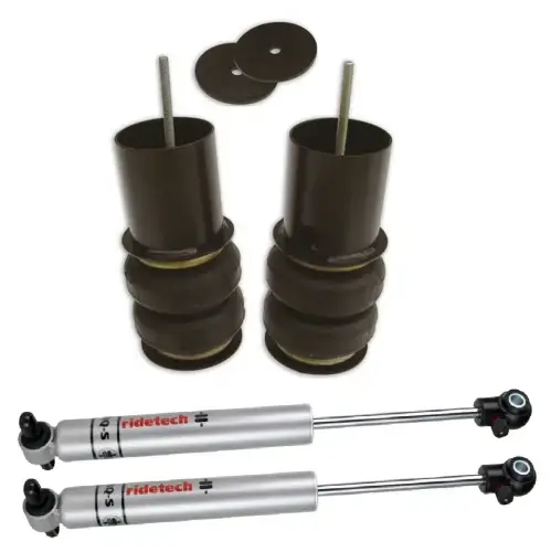 Ridetech - 11284013 | Ridetech Rear CoolRide Air Spring and Shock Kit For Chevrolet Impala | For Use with Stock Arms | RQ-S Series Shocks