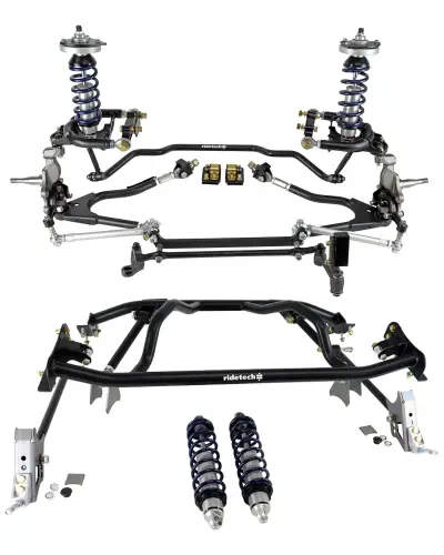Ridetech - 12280205 | Ridetech Complete Coilover Suspension System For Ford Falcon | Hub Spindle | Double Bar Adjustment