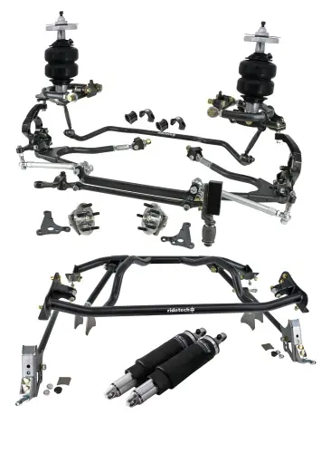 Ridetech - 12280294 | Ridetech Complete Air Suspension System For Ford Falcon | Hub Spindle | Double Bar Adjustment