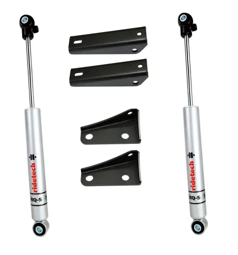 Ridetech - 11339513 | Ridetech Rear HQ Shock Kit For Chevrolet C10 / GMC C15 | For Use With 4-6 Inch Drop | RQ-S Series Shocks