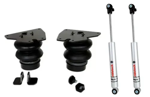Ridetech - 11331013 | Ridetech Front CoolRide Air Spring and Shock Kit For Chevrolet C10 / GMC C15 | With Stock Arms | RQ-S Series Shocks