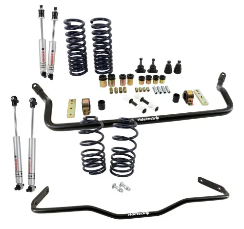 Ridetech - 11245013 | Ridetech StreetGRIP Suspension System For Gm-A Body | Small Block | Including Ball Joints & Bushings | RQ-S Series Shocks