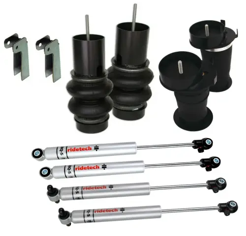 Ridetech - 11150297 | Ridetech Front and Rear Air Suspension System For Pontiac Fullsize | RQ-S Series Shocks