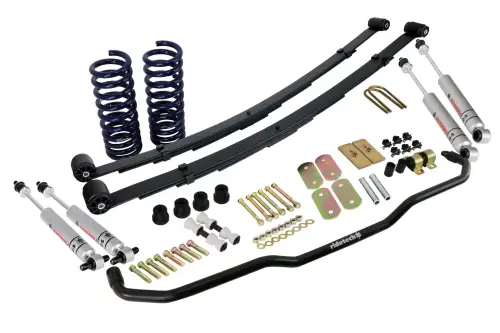Ridetech - 11165024 | Ridetech StreetGRIP Suspension System for Chevrolet Camaro / Pontiac Firebird | Small Block | NOT Including Ball Joints & Bushings | RQ-S Series Shocks | Steel Leaf Springs