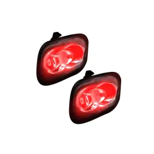 Recon Truck Accessories - 264243RD | Ford F150 15-20 & Raptor 17-20 & Super Duty 17-21 & Bronco 2021 Ultra High Power LED Mirror/Puddle Light Kit Red - Image 1