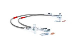 89340S | Rough Country GM Extended Front Stainless Steel Brake Lines (71-78 PU/SUV)