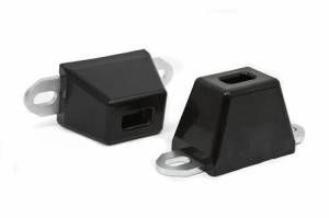 KU09036BK | Slotted Mounting Plate Bump Stop (2.25 Inch Tall, 3 Inch Long, 2 Inch Wide)
