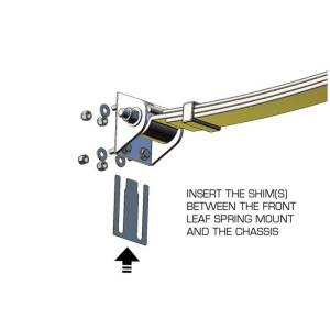 3003 | Mopar Thrust Angle Shims for Leaf Spring Kits