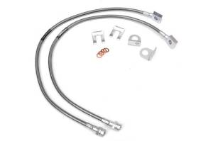 89702 | Jeep Front Stainless Steel Brake Lines | 4-6in (TJ/YJ/XJ)