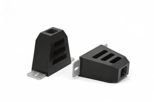 KU09016BK | Slotted Mounting Plate Competition Style Bump Stop (4.5 Inch Tall, 4.5 Inch Long, 2.5 Inch Wide)