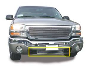 25202 | T-Rex Billet Series Bumper Grille | Horizontal | Aluminum | Polished | 1 Pc | Bolt-On | 6 Bars