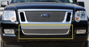 25662 | T-Rex Billet Series Bumper Grille | Horizontal | Aluminum | Polished | 1 Pc | Bolt-On