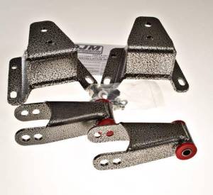 HS1135-4 | DJM Suspension 4 Inch Rear Hanger & Shackle Kit (1987-1998 F250, F350 Pickup 2WD)