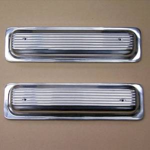 PML Polished Chevy Small Block, 1987-1998, Center Bolt, Finned Top