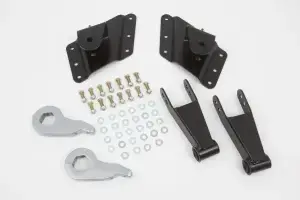 33080 | McGaughys 2 Inch Front / 3 to 5 Inch Rear Lowering Kit 2002-2010 GM 2500/3500 Trucks 2WD/4WD
