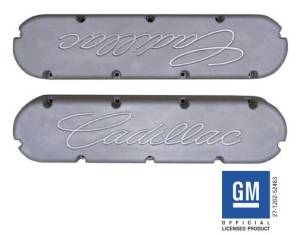 PML As-Cast Cadillac 368, 425, 472 & 500, Flat Top Style, With Machined Large Cadillac Script