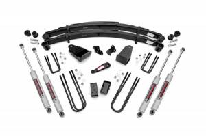 490-87UP30 | Rough Country 4 Inch Lift Kit For Ford F-250 4WD (1987-1997) | Premium N3 Shocks