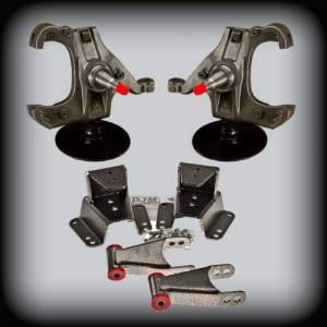 DJM2045H-34 | DJM Suspension 3 Inch Front / 4 Inch Rear Lowering Kit (1973-1987 C10 Pickup 2WD with 1.25 Inch Rotors)