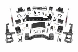 55730 | 6 Inch Ford Suspension Lift Kit w/ Strut Spacers, Premium N3 Shocks
