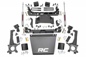 75820 | Rough Country 6 Inch Lift Kit With Skid Plates For Toyota Tacoma 2/4WD | 2016-2023 | Front Strut Spacers, Rear N3 Shocks