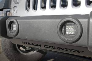 70615 | Jeep 2 Inch Cree LED Fog Light Kit | Chrome Series