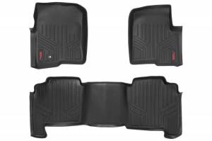 M-50412 | Rough Country Floor Mats For Ford F-150 2WD/4WD (2004-2008) | First & Second Row