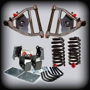 DJM1055-55 | DJM Suspension 5 Inch Front / 5 Inch Rear Lowering Kit (1968-1972 C10 Pickup 2WD with 2.25 Inch Wide Leafs and Drum Brakes)