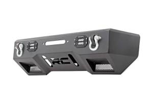 11831 | Rough Country Front Bumper For Jeep Gladiator JT (2020-2022) / Wrangler 4xe (2021-2023) / Wrangler JK & JL (2007-2023) | Bumper Only & Black Series LED Light