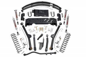 61722 | 4.5 Inch Jeep Long Arm Suspension Lift Kit w/ Leaf Springs (84-01 XJ Cherokee - 2.5L/4.0L/NP242)