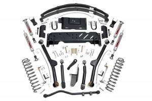 61822 | 6.5 Inch Jeep Long Arm Suspension Lift Kit w/ Premium N3 Shocks (84-01 XJ Cherokee - 2.5L/4.0L/NP242)