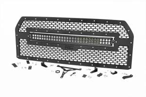 Rough Country - 70193 | Ford Mesh Grille w/30in Dual Row Black Series LED (15-17 F-150) - Image 1