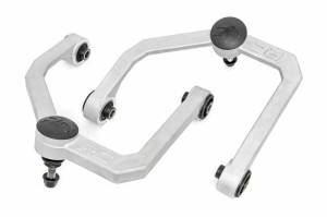 83401A | Rough Country Forged Upper Control Arms For Nissan Titan (2004-2024) | With 2-3 Inch Lift, Aluminum Finish