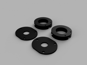 601040 | Traxda 1.75 Inch Front Suspension Leveling Kit (2011-2021 Grand Cherokee WK2 4WD, 2011-2024 Durango 4WD)