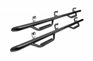 RCC1598CC | Rough Country Wheel to Wheel Nerf Steps (2015-2019 Silverado, Sierra 2500 HD, 3500 HD | Crew Cab | 6' 7" Bed)