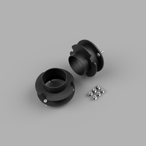 605029 | Traxda 2.0 Inch Front / 1.0 Inch Rear Suspension Lift Kit (2003-2012 Ram 2500, 3500 4WD| Diesel Engine, With Overload)